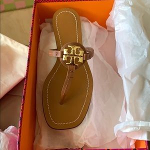 Tory Burch leather sandals never worn